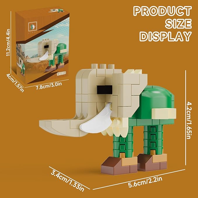 Italian Brainrot Action Figure Building Kit, Brainrot Toys, Creative STEM Construction Blocks, Collectible Desk Decor Gift for Adults & Teens 14+(LIRILI LARLLA)