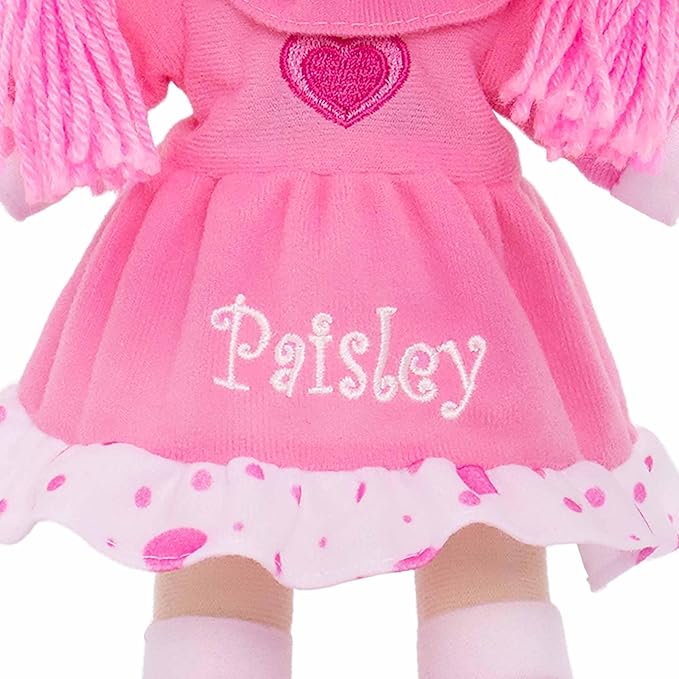 DIBSIES Personalized Sweetheart Cuddle Doll - 14 Inch (Pink)