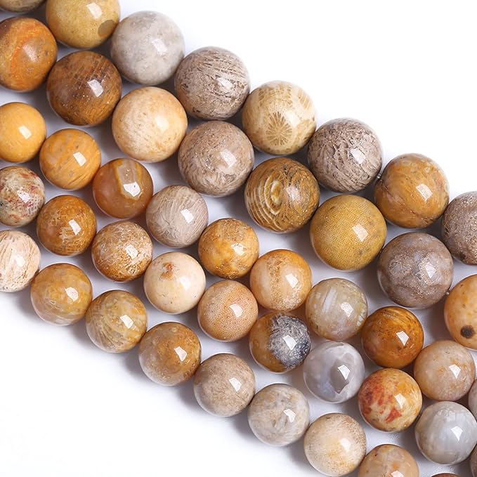 10MM 36PCS Natural Stone Coral Jade Chrysanthemum Beads for Jewelry Making DIY Bracelet