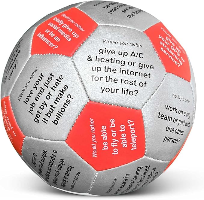 Trainers Warehouse 6" Thumball Collection, 32 Prompts for Conversation, Team Building, Relationship and Training