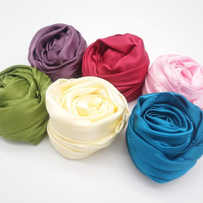 Play Scarves for Kids – 34" 6 Pack Play Silks with Glossy & Matte Texture – Colorful for Toddlers, Montessori Toy for Sensory Play, Pretend Play & Movement