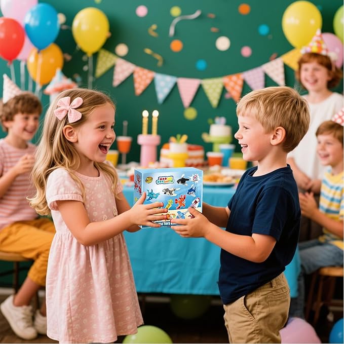 12 Pack Party Favors Building Blocks,36 pcs Ocean Animal Blocks Set,Perfect for Classroom Prizes, Birthday Party, Easter Baskets,Thanksgiving Day