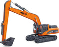 1PC Long Reach Excavator Toy for Kids, Heavy Duty Construction Vehicle Digger Toy, 360-degree Rotatable Driver's Compartment, Multi-jointed Movable Tracked Vehicle for Kids Gift (Orange)