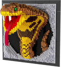 BDYDT Wall Art Snake Building Blocks Set; A Wall Decor Set for Adults Who Love Creative Hobbies(2376 Pieces) Toys Gifts for Kid and Adult