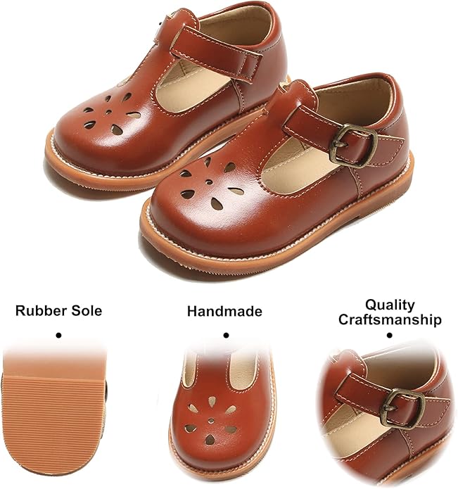 Felix & Flora Toddler Little Girl Mary Jane Dress Shoes - Ballet Flats for Girl Party School Shoes