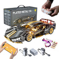Sport Race Car Building Block Sets for Adults Boys,1:14 Technical Remote Control APP Supercar Toys Kits with LED Lights Collectible MOC Contruction for Teens Age 8-12 12-16,14+
