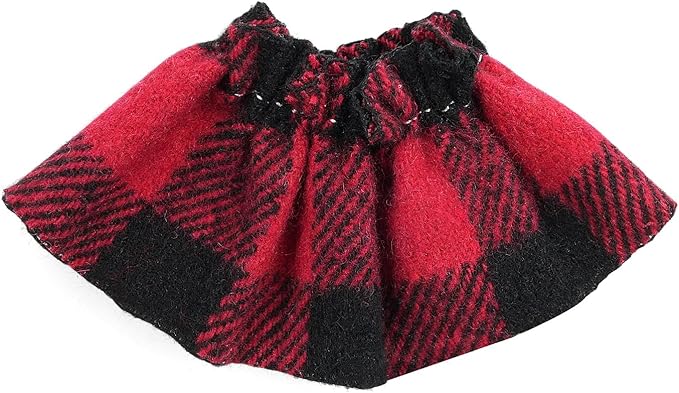 17cm Doll Clothes Set-Adorable Outfits for Dolls-Stylish Accessaries Clothes Dress-Up-Replaceable Clothing Collections, Includes Hat, Top, Skirt(Red-Style A)