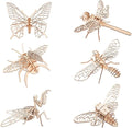 3D Wooden Insect Puzzle - 6 Piece Set Insect Animal Skeleton Assembly Model Puzzle - DIY Wooden Crafts 3D Puzzle - STEM Toys Gifts for Adults & Teens Birthday Gifts Christmas