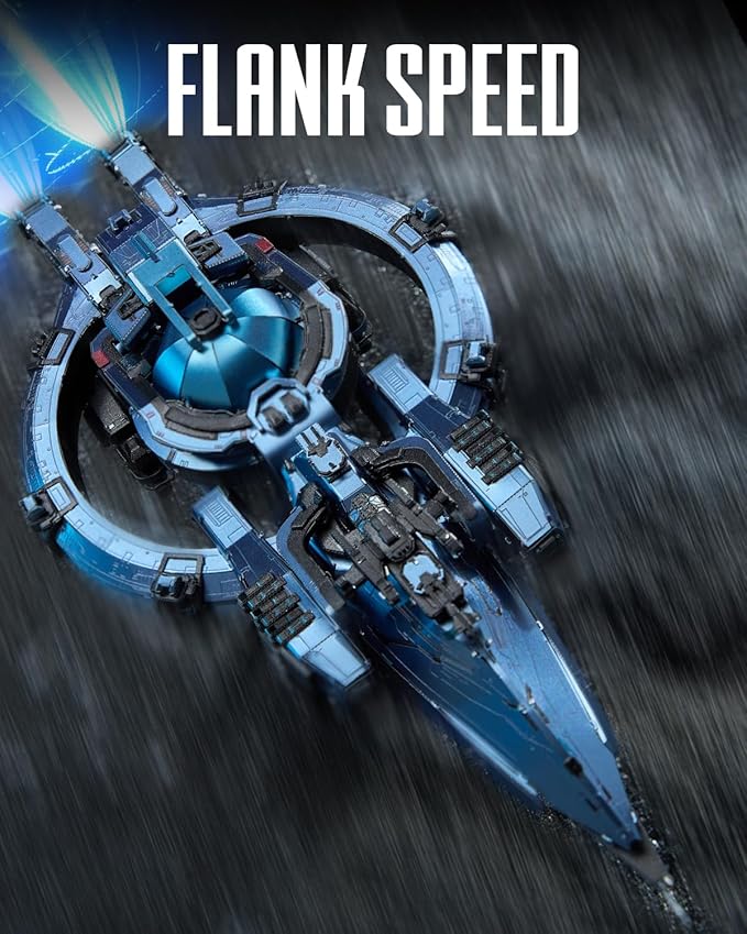 Piececool 3D Metal Puzzles for Adults, Three-Body Natural Selection Starship Model Kits Spaceship Building Set, DIY Hobby Crafts for Adult Difficult 3D Puzzles for Family Time,Home Decor Best Gifts