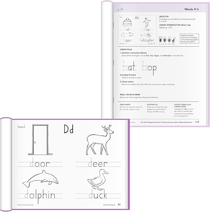 Handwriting Without Tears Kick Start Kindergarten Printing Bundle,Age 5+, Kindergarten+,Handwriting Without Tears,Student & Teacher Workbooks,School & Home,Language Arts,Tutoring,Tiny Pencils Included