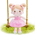 OUOZZZ 13" Soft Baby Doll Toys for 1 + Year Old Girl Gifts, Birthday Gifts for 1 Year Old Girl Christmas Plush Toys Gift for Toddler Kids Pink Dress