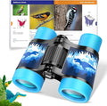 Dinosaur Binoculars Toys for Kids 3 4 5 6 7 8Year Old Boys Girls Christmas Birthday Gifts for Boy Grandkids Ages 3-5 4-6 Toddlers Blue Dino Binoculars Toys Bird Watching Outdoor Camping Telescope Toy