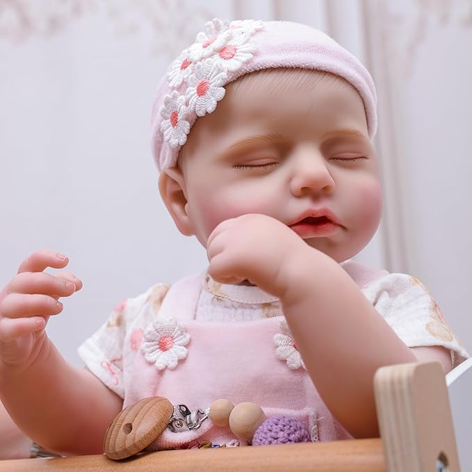 Reborn Baby Dolls – 20 Inch Real Baby Dolls That Look Real, Full Body Vinyl Girl Doll, Lifelike Newborn with Accessories, Comfort Gift for Girls Ages 3+, Pretend Play & Collectors
