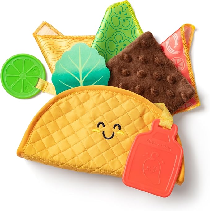 Melissa & Doug Multi-Sensory Soft Taco Fill & Spill Infant Toy - Sensory Toys For Babies, Baby Taco Toy, Baby Toys For Ages 6 Months And Older