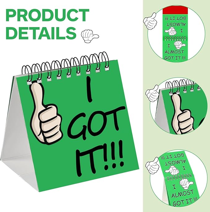 24 Pcs I Need Help Mini Flip Chart Classroom Management Tools Self Assessment Cards Classroom Students Behavior School Educational and Learning Activities Supplies for Kids Teachers