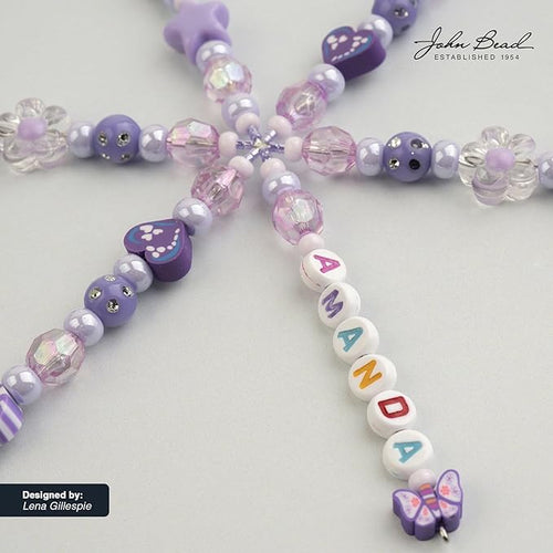 120pcs John Bead 9mm Assorted Purple Polymer Clay Craft Beads for Jewelry Bracelet Making