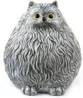 Winsterch Ceramic Piggy Bank for Boys and Girls - Money Saving Box for Kids and Adults, Grey Cat Design, 7.49 x 5.9 Inches