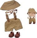 Clothes Set for Labubu 17cm Doll(NO Doll) , Handcrafted Crochet Set Hat & Jumpsuit, Stylish Premium for Labubu Outfit with Accessories, Cute for Dress up Unique Style