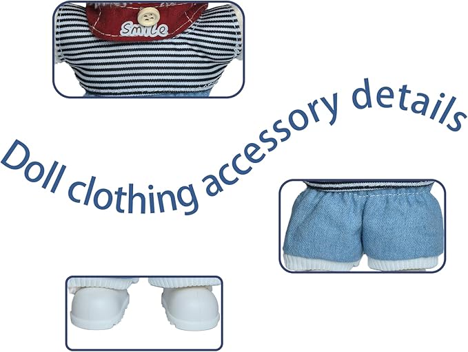 17cm Doll Clothes Set Fashion Doll Clohtes with Accessories of Doll Clothing Suitable for Various Outfits of Dolls (Style M)