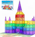 Magnetic Tiles, 102PCS Magnet Building Blocks with 2 Cars, 3D Diamond Magnetic Blocks, Construction Stem Toys for Kids, Educational Toys for Boys Girls Ages 3 4 5 6 7 8 (102 PCS)