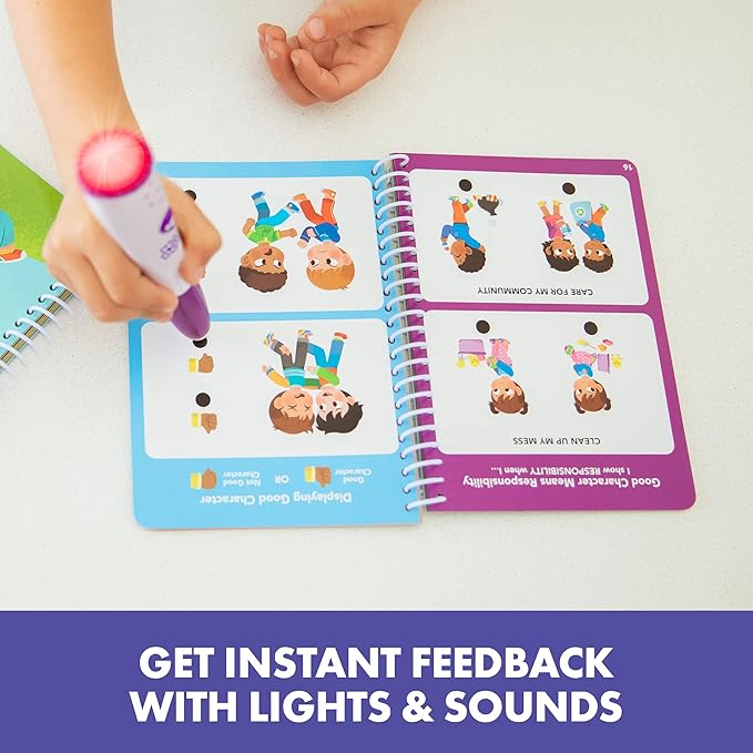 Educational Insights Hot Dots Feelings & Friendships Social Emotional Learning Workbooks, Gift for Kids Ages 3+