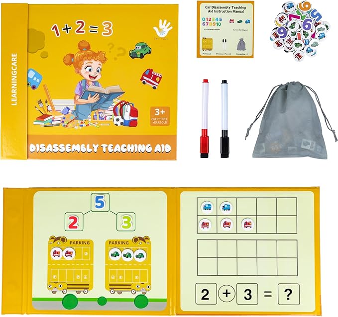 Magnetic Math Games for Addition & Subtraction Math Manipulatives Educational Toys Montessori Math for Kindergarten Learning Activities