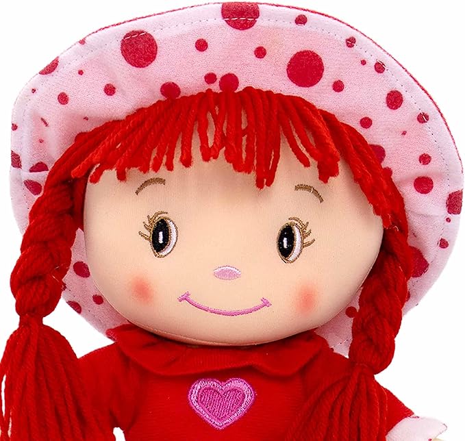 DIBSIES Personalized Sweetheart Cuddle Doll - 14 Inch (Red)