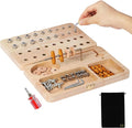 Wooden Pegboard for Finger Dexterity, Upgraded 36-Hole Wooden Hand Therapy Peg Board with Multifunctional Test Kit, Occupational Therapy Toys to Improve Fine Motor Skills and Hand-Eye Coordination