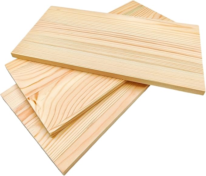 3PCS Rectangle Wood Boards Unfinished Wood Blocks for Crafting, 11.8x5.9x0.4in Blank Whittling Wooden Blocks for Wood Carving,Painting & Burning
