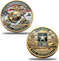 Marine Corps 250th Anniversary Coins,USMC Military Challenge Coins- Patriotic Military Collectible with Engraved Service Branch Insignia in Durable Metal Veteran Gift,Military Collectible