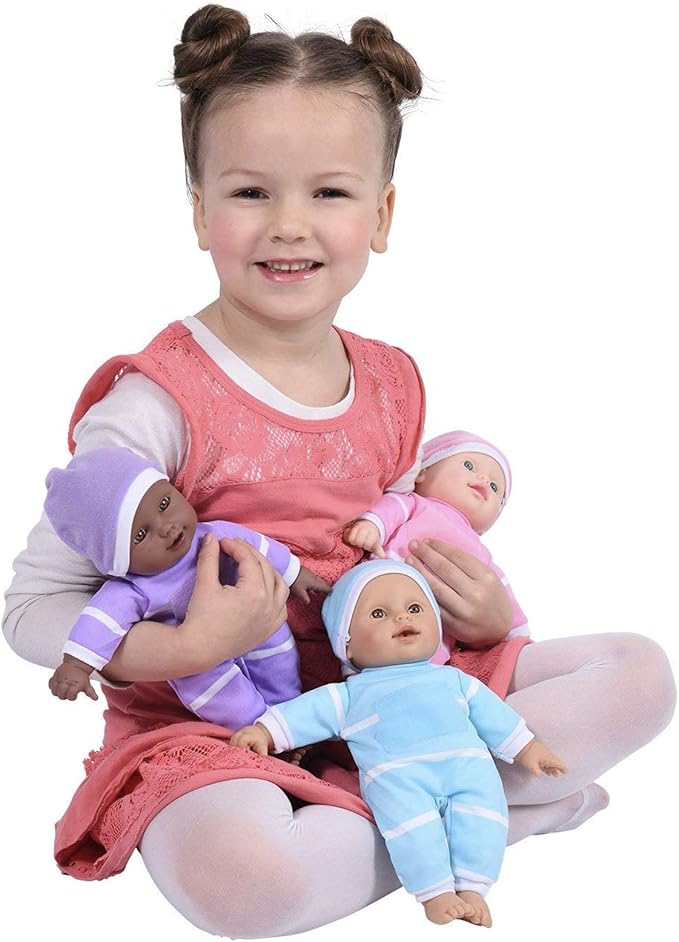 The New York Doll Collection 11 inch Soft Body Baby Doll in Gift Box - 11" Doll Toy for Kids, Boys, Girls and Toddlers - Baby Doll Pacifier Accessory Included