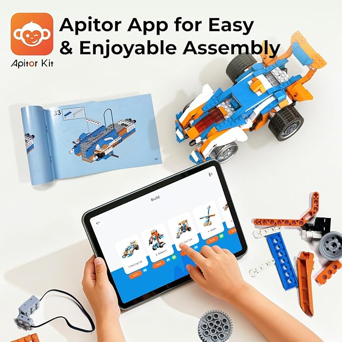 Robot X Robot Building Kit, 12-in-1 Programmable APP Remote Control RC Car, STEM Robotics Coding Set, Educational Birthday Gifts for Boys Girls Kids Ages 8-12 (600 Pieces)