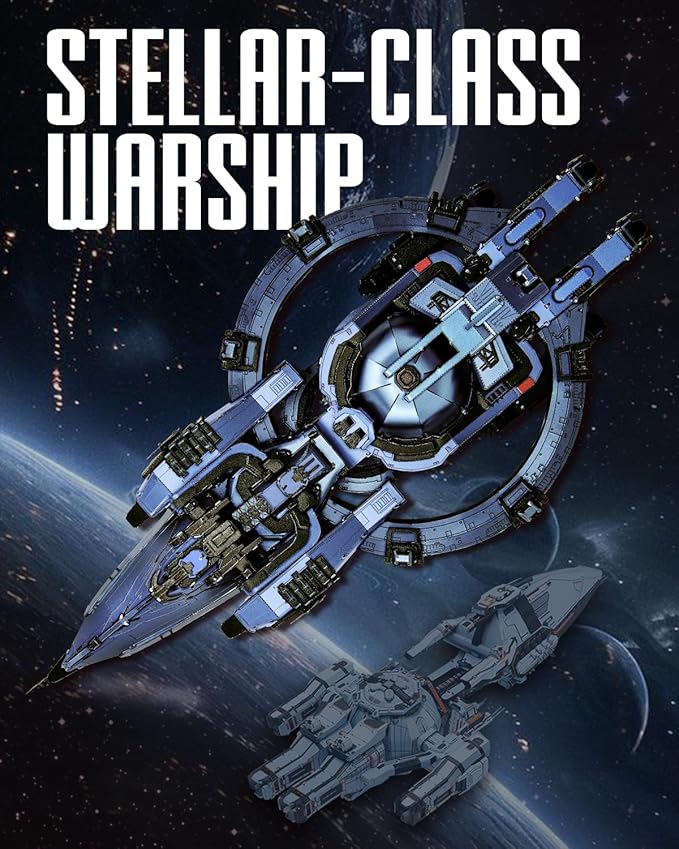 Piececool 3D Metal Puzzles for Adults, Three-Body Natural Selection Starship Model Kits Spaceship Building Set, DIY Hobby Crafts for Adult Difficult 3D Puzzles for Family Time,Home Decor Best Gifts