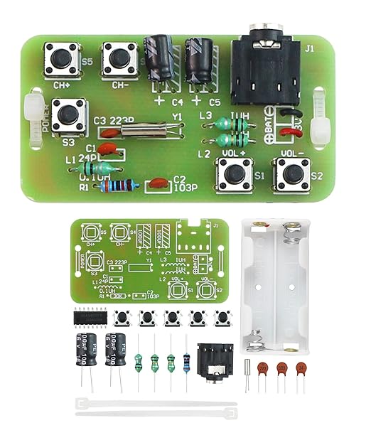 Soldering Practice Kit DIY Stereo Radio Plug-in Circuit Kit Learn Soldering Kit for Beginners