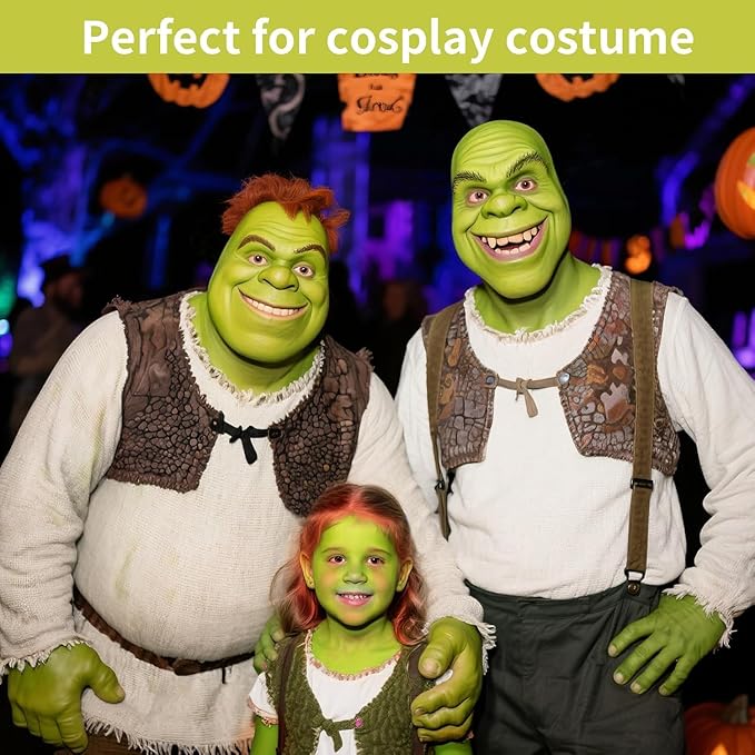 MEICOLY Ogre Green Face Body Paint Stick,Elphaba Face Paint Makeup,Cream Face Paint for Disgust Goblin Demon Halloween SFX Special Effects Cosplay Makeup,Waterproof Eye Black Stick