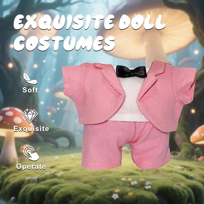17cm Doll Clothes & Outfit Set for 17cm Dolls Hoodies Jeans Accessories Outfits Luxury Chic Doll Clothing & Style Bundle(NO Doll)