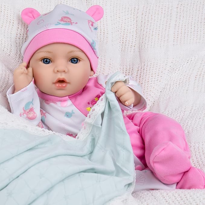 Aori Reborn Baby Dolls Girl Lifelike 18 inches - Realistic Newborn Baby Girls That Look Real, Premium Life-Size Collectible Doll for Preparents, Grandparents, Collectors