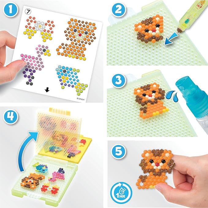 Aquabeads Star Bead Station Complete Arts & Crafts Bead Kit for Children - Over 2,000 Beads, Including Star Beads and Double Sided Bead Pen Tool