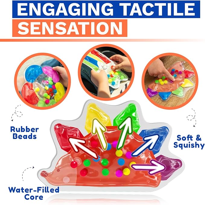 3 -Pack Color Sorting Sensory Toys for Toddlers Ages 3+ Montessori Travel Toys Calm Down Toy for Preschool | Flower, Porcupine, Cloudy Rainbow Color Matching Activities Gift Ready for Boys Girls B-Day