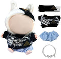 Doll Clothes,17cm/15cm Dolls Outfit Set,Accessories for Doll,Stylish Clothes Set Dress Up (No Doll)(Black)