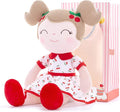 Gloveleya Baby Doll Girl Gifts Plush Toys Soft Dolls Baby Gifts Cherry Girl Red 14 Inches with Gift Box New…