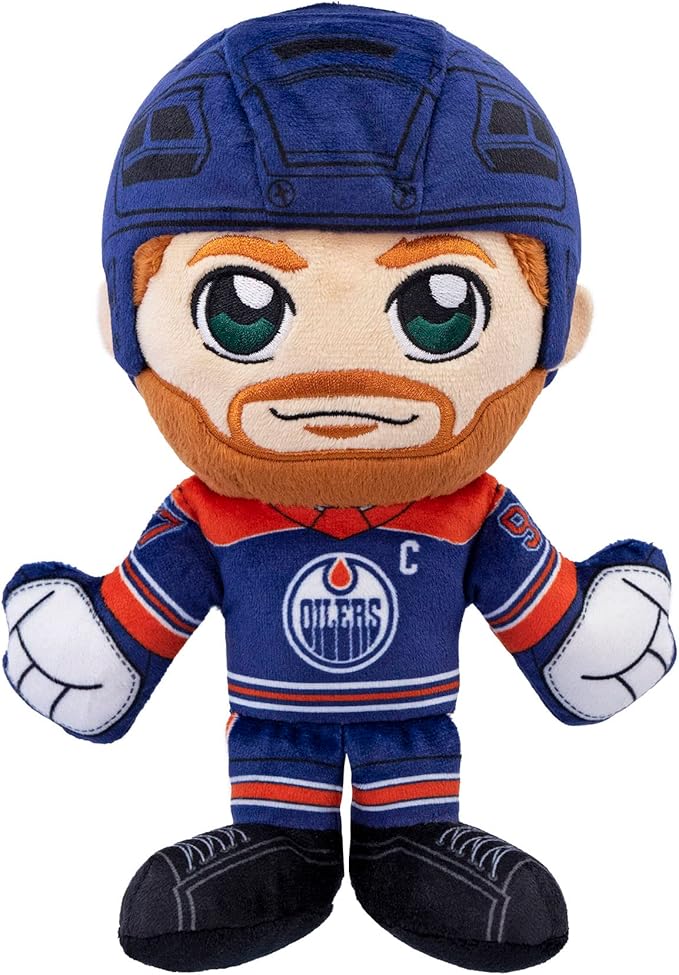 Bleacher Creatures Edmonton Oilers Connor McDavid 8" Kuricha Plush - Soft Chibi Inspired NHL Superstar