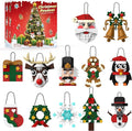 Christmas Ornaments Building Set 2025 Advent Calendar - 12 DIY Xmas Tree Hanging Decorations with Santa, Snowman More, Christmas Stocking Stuffer Building Toys Gift for Girls Boys Ages 6+