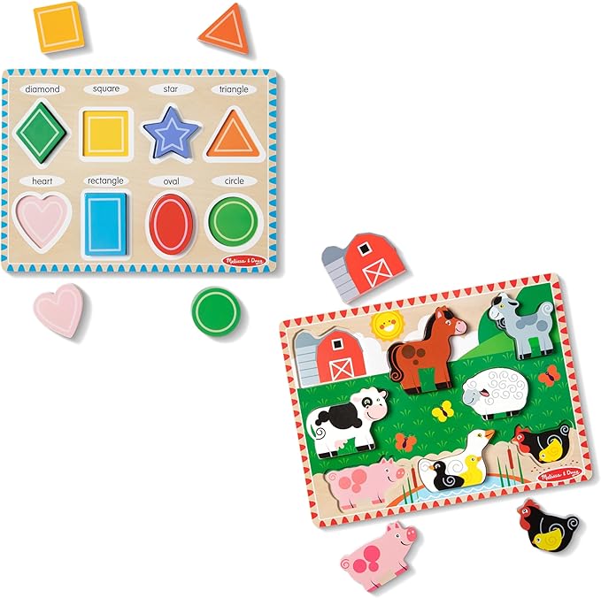 Melissa & Doug Chunky Puzzle Bundle
