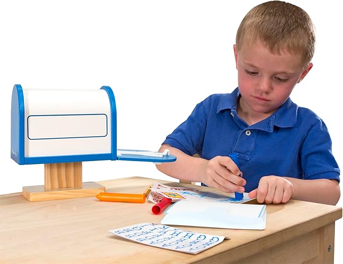 Melissa & Doug My Own Wooden Mailbox Activity Set and Educational Toy