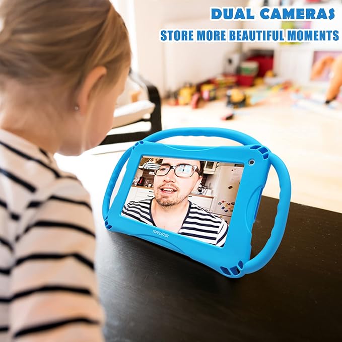Kids Tablet 7 inch Tablet for Kids 3-7 Toddler Tablets WiFi Android 32GB Kids Tablets Parental Control Kids Learning Tab YouTube Netflix Kid-Proof Case