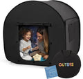 OUTREE Sensory Tent 47 * 47 * 47 in, Black Print, Sensory Room for Kids with Autism, Pop Up Play Tent