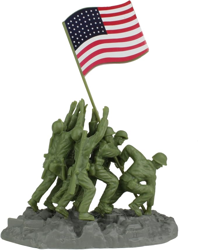 BMC WW2 Iwo Jima Plastic Army Men - 32 American and Japanese Soldier Figures