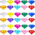 Niceup 52PCS Kids Diamond Pool Diving Gems 1.57in Swimming Game Toys Pirate Fake Jewels Treasure Crystal Acrylic Plastic Gemstones