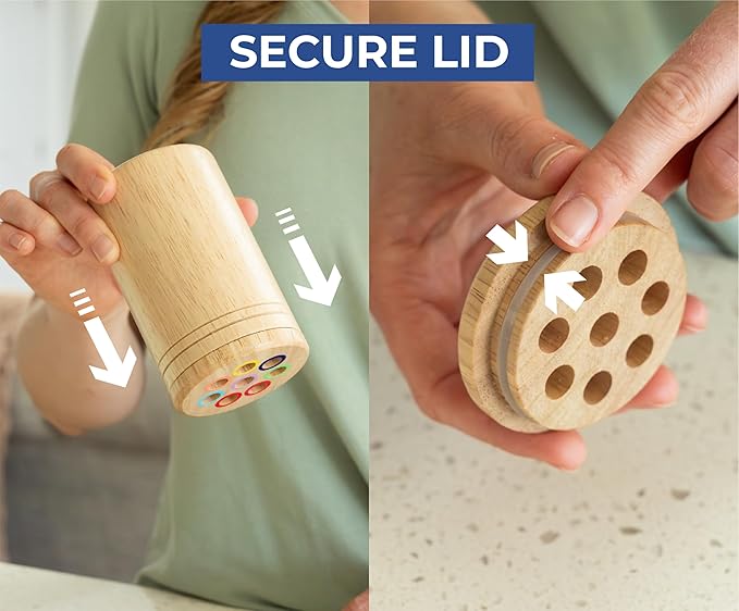 Wooden Montessori Baby Toddler Toys: 3 in 1 Learning Fine Motor Skills Juguetes, Educational Color Sorting Fidget Sensory Toys for Toddlers Boys Girls Gifts Object Permanence Cause and Effect